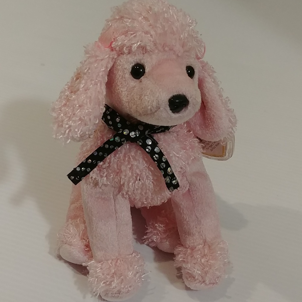 Ty Beanie Baby Poodle Dog Brigitte 2001